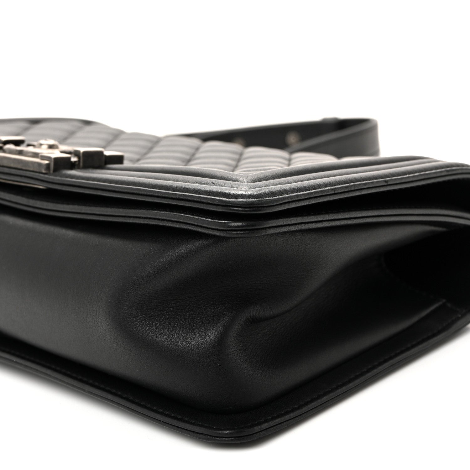 Chanel Calfskin Quilted Medium Boy Flap Black 10 of 10