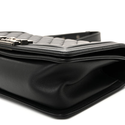 Chanel Calfskin Quilted Medium Boy Flap Black 10 of 10
