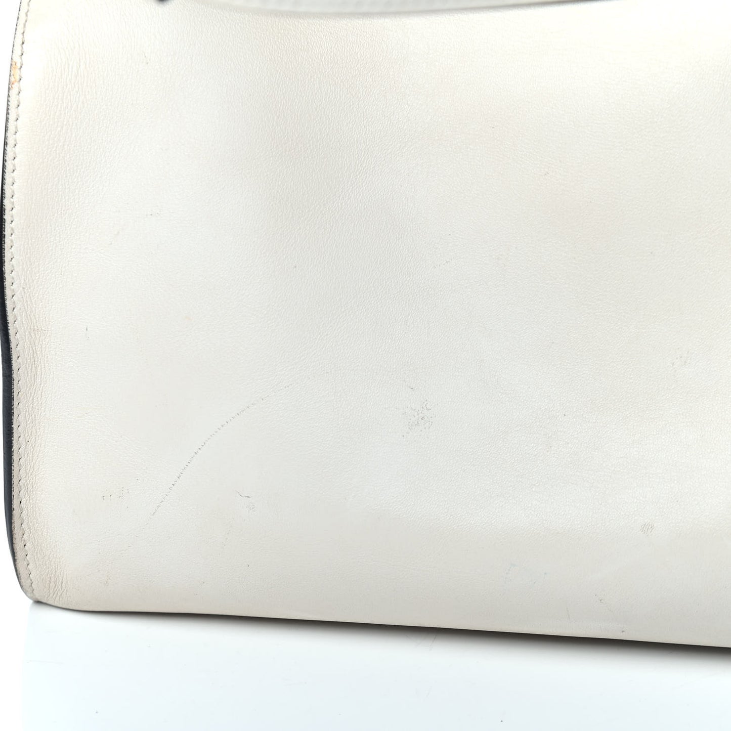 Smooth Calfskin Small Cabas Monogram White