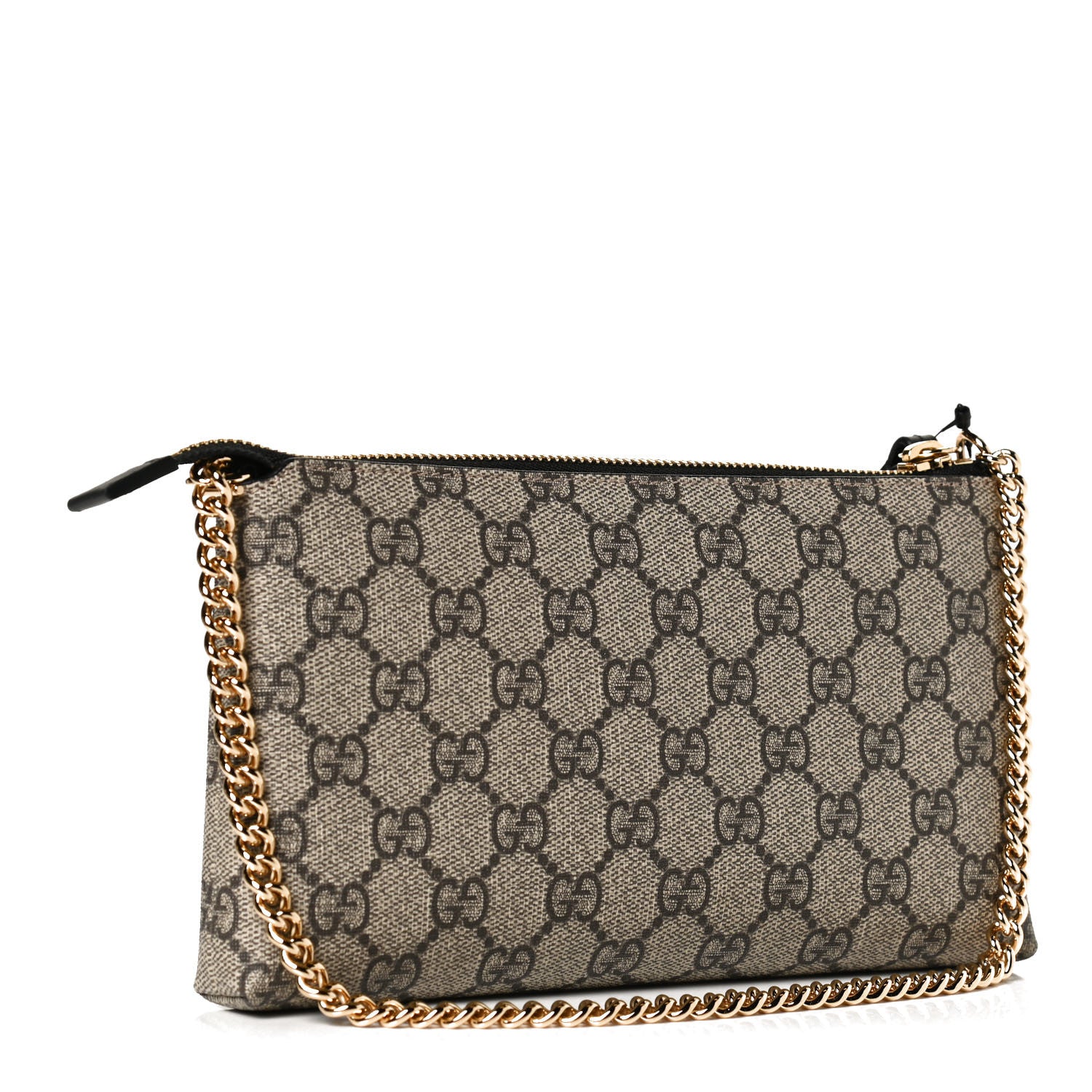 Gucci GG Supreme Monogram Wrist Wallet Black 2 of 10