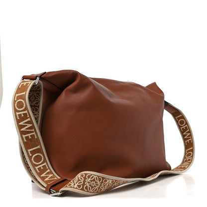 Loewe Supple Smooth Calfskin Jacquard Cubi Crossbody Bag Tan 3 of 11