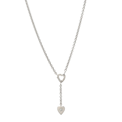 Cartier 18K White Gold Diamond Mon Amour Lariat Necklace 1 of 4