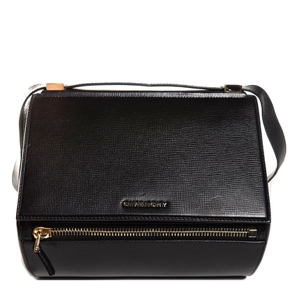 Givenchy Textured Calfskin Medium Pandora Box Crossbody Bag Black 1 of 9