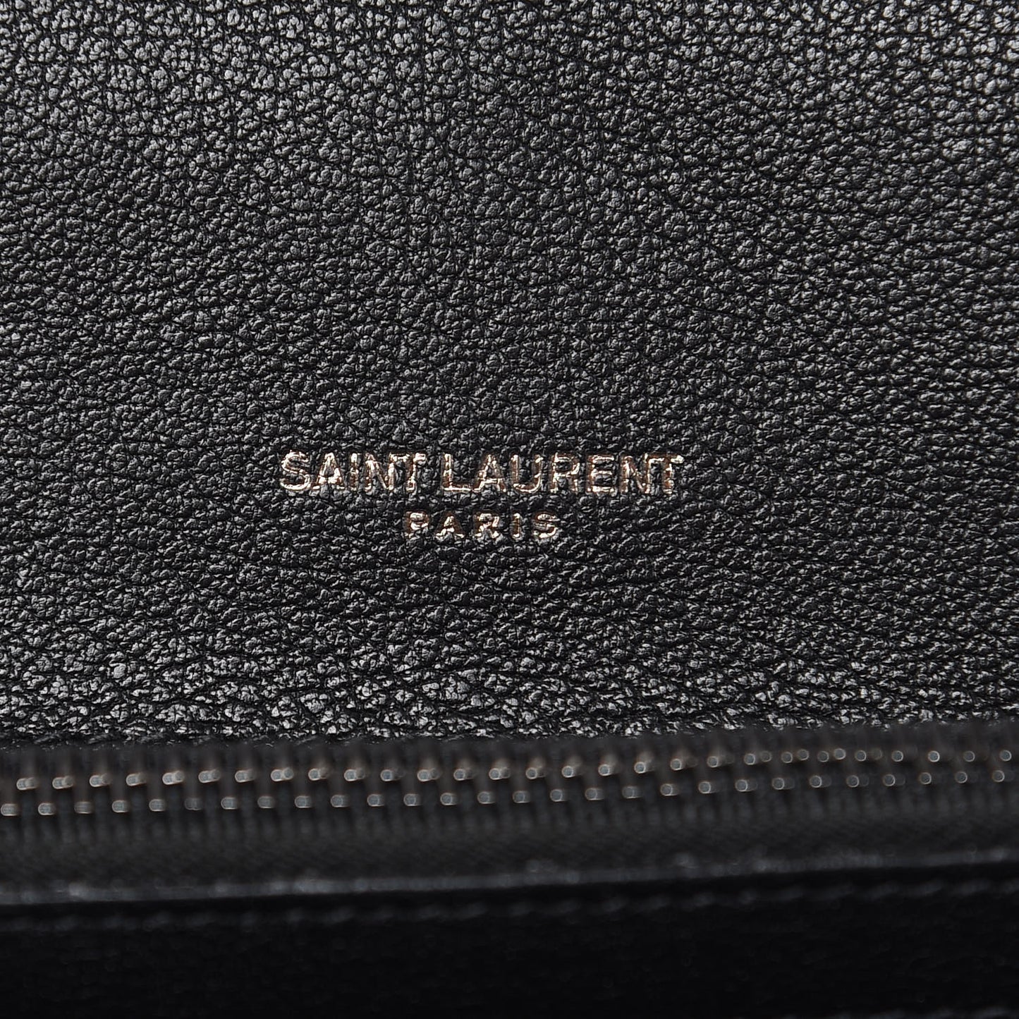 Sheepskin Matelasse Chevron Monogram Medium College Bag Black