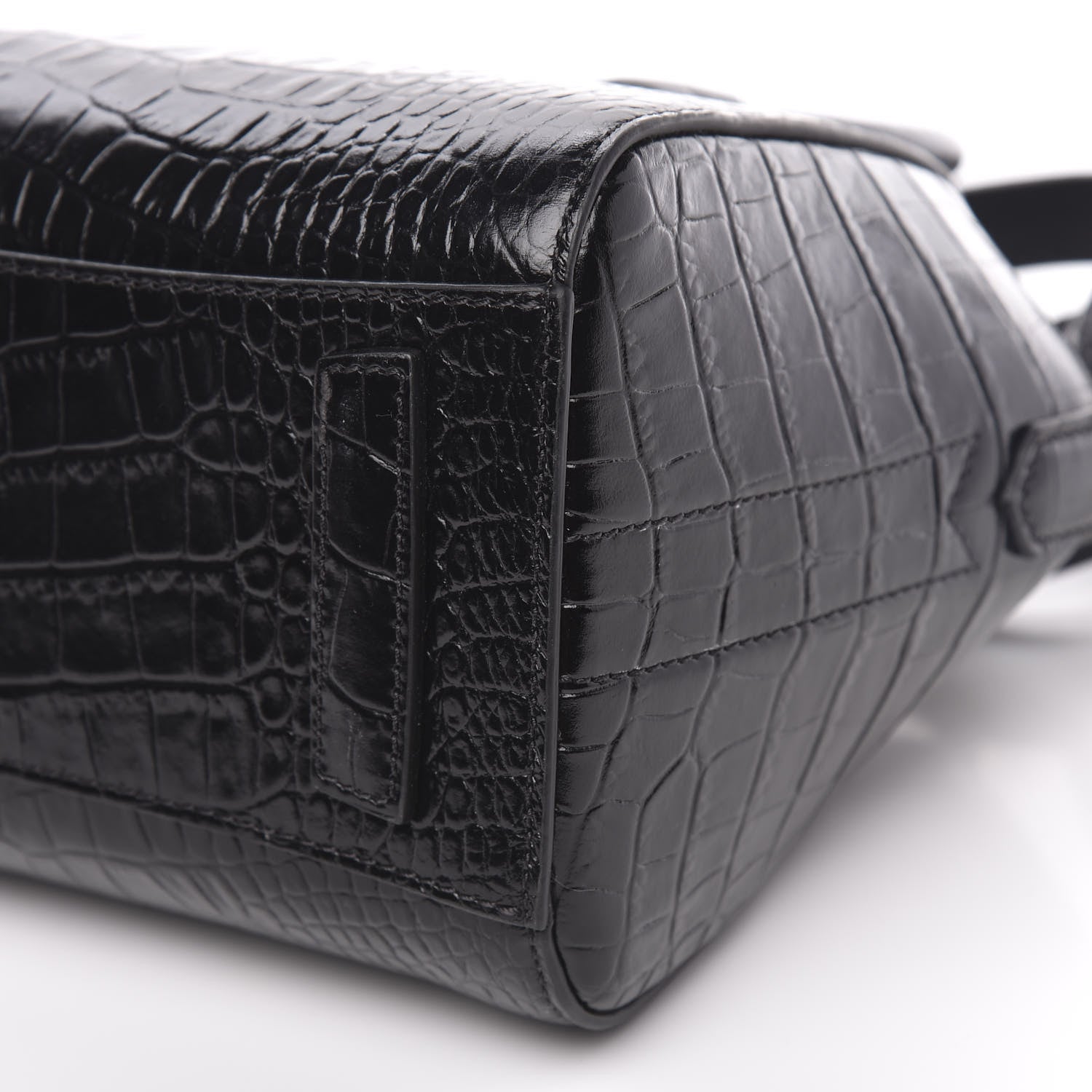Givenchy Calfskin Crocodile Embossed Mini Antigona Black 9 of 9