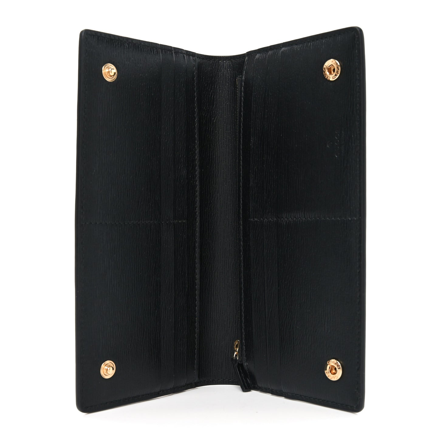 New Shanghai Calfskin Continental Wallet Black