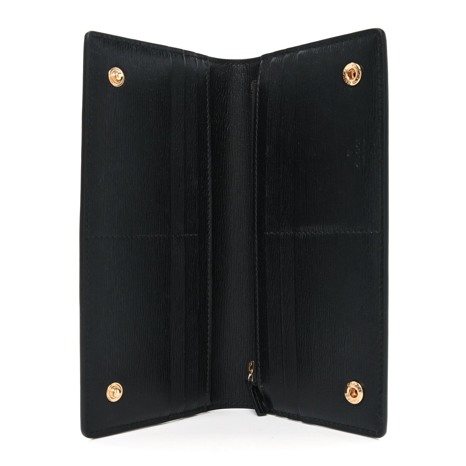 Gucci New Shanghai Calfskin Continental Wallet Black 4 of 7