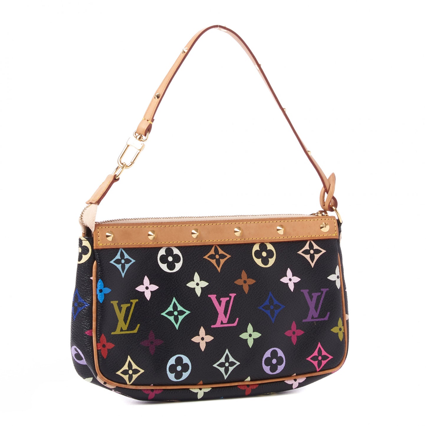 Monogram Multicolor Pochette Accessories Black