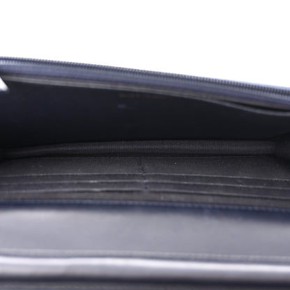 Chanel Lambskin Quilted Wallet On Chain WOC Navy Blue 5 of 11