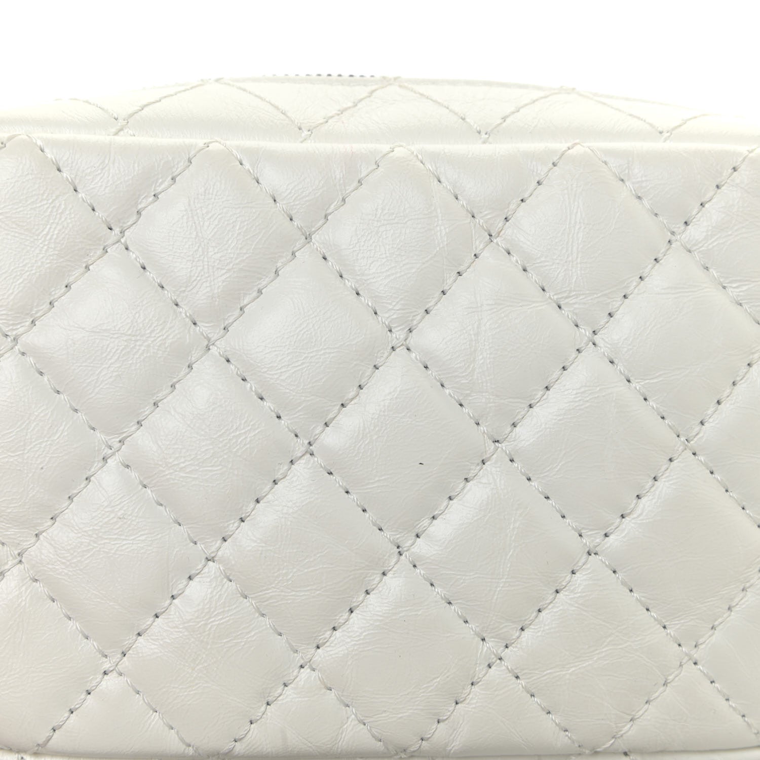 Chanel Aged Calfskin Quilted Mini Reissue Camera Case White 13 of 13