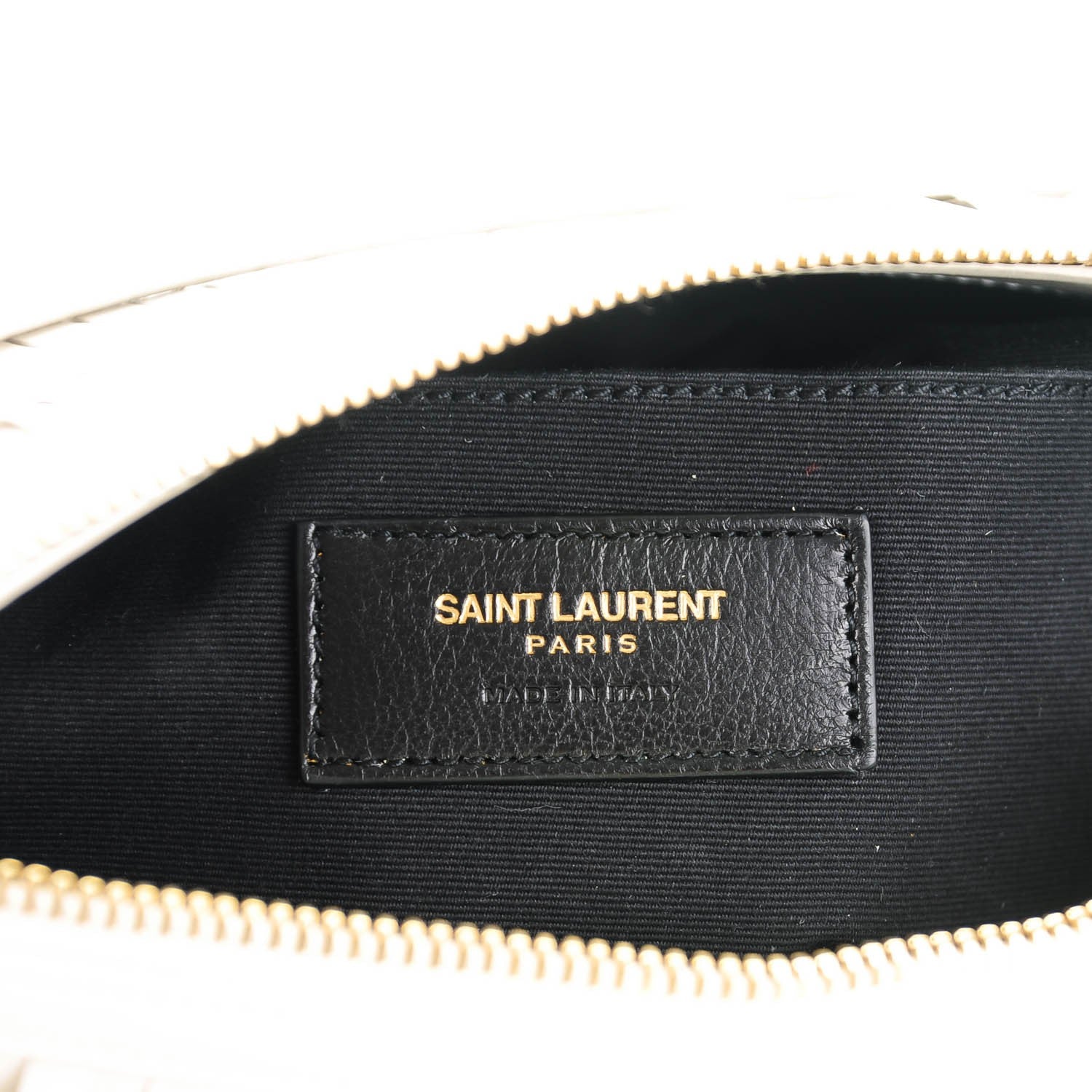 Saint Laurent Calfskin Small Emmanuelle Fringe Hobo Dove White 5 of 6