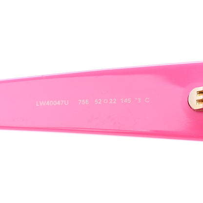 Loewe Acetate Paula's Ibiza Round Sunglasses LW40047U Pink Orange 6 of 7