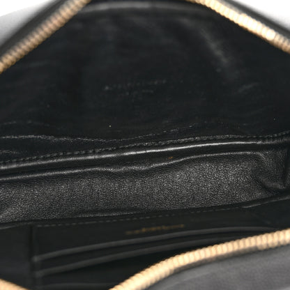 Saint Laurent Grain De Poudre Matelasse Monogram Mini Lou Camera Bag Black 5 of 12