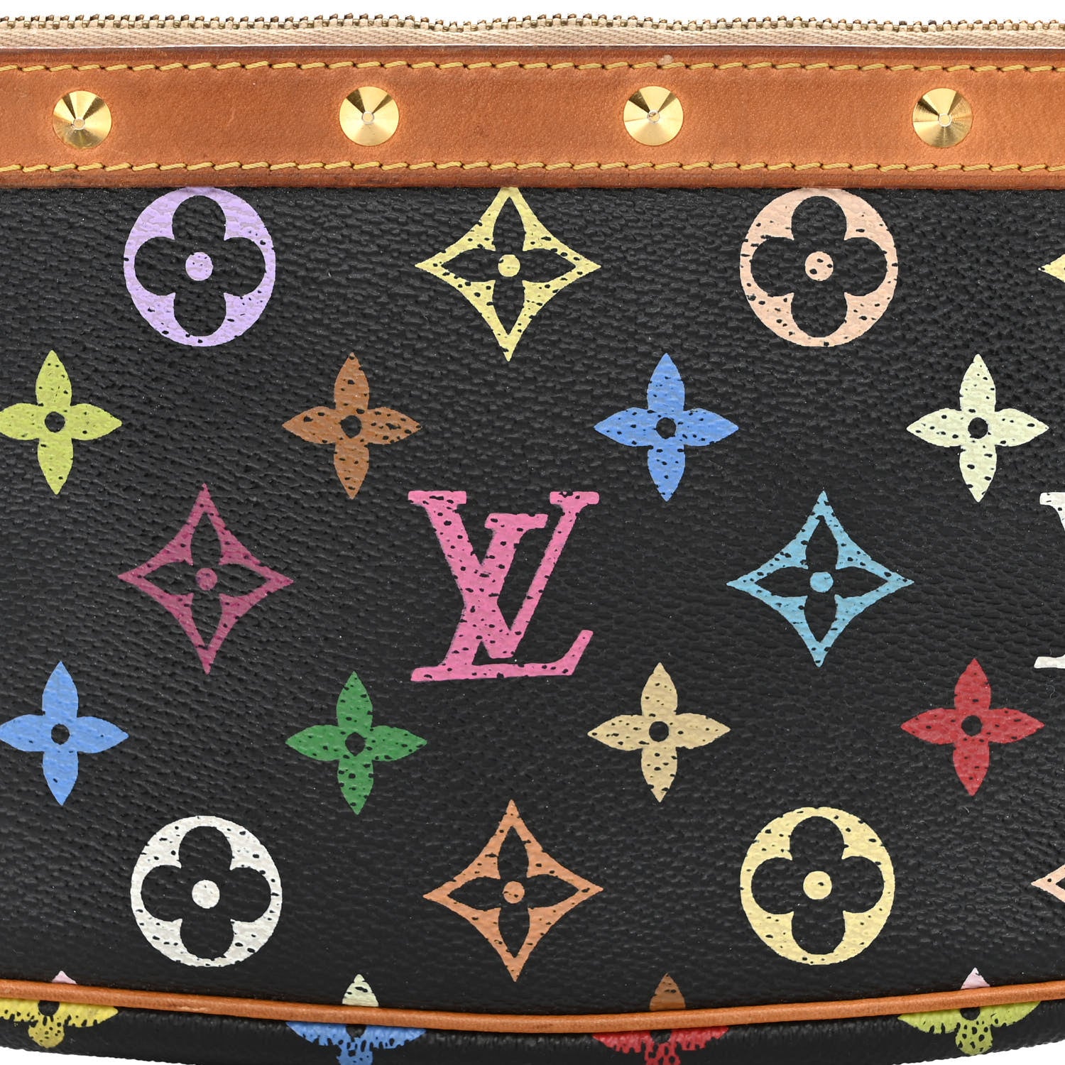 Louis Vuitton Monogram Multicolor Pochette Accessories Black 9 of 13