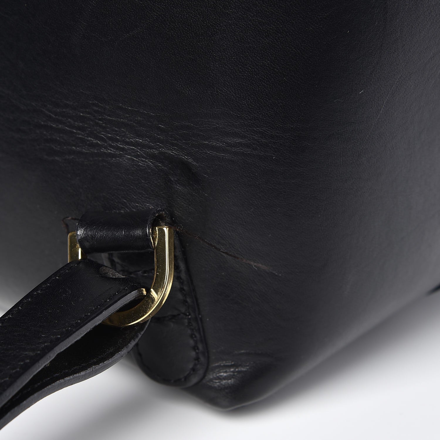 Mansur Gavriel Vegetable Tanned Calfskin Backpack Black Flamma 19 of 20