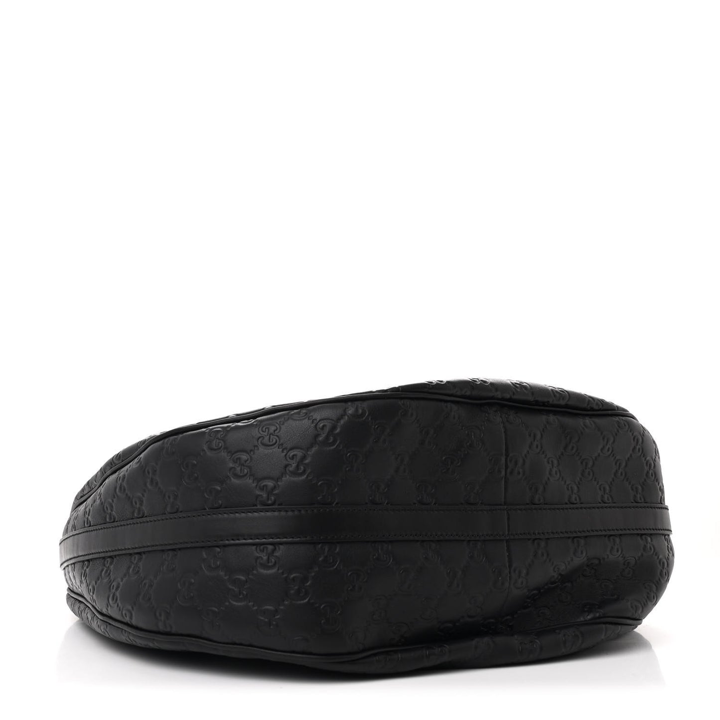 Guccissima Large GG Twins Hobo Black