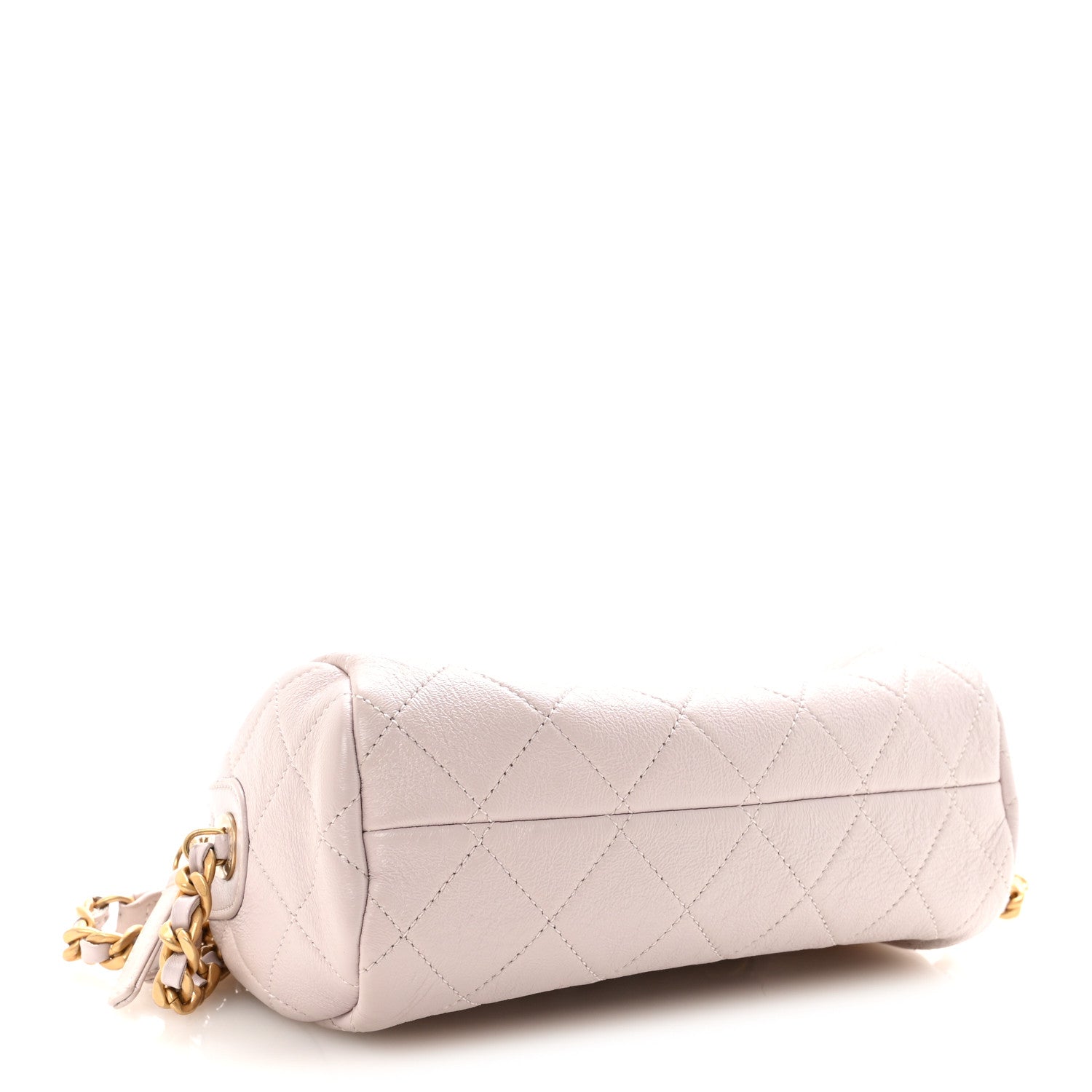 Chanel Shiny Lambskin Quilted Small Fashion Therapy Bowling Bag Lilac 4 of 11
