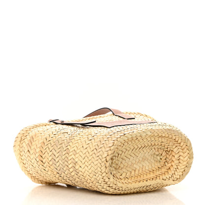 Loewe Raffia Basket Tote Bag Natural Tan 4 of 11