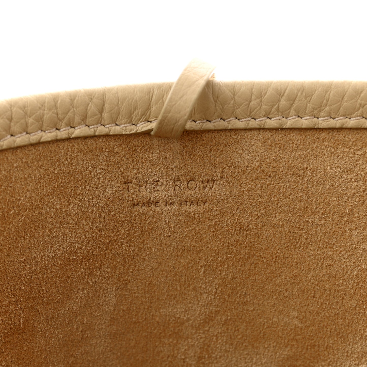 Grained Calfskin Small N/S Park Tote Dark Taupe