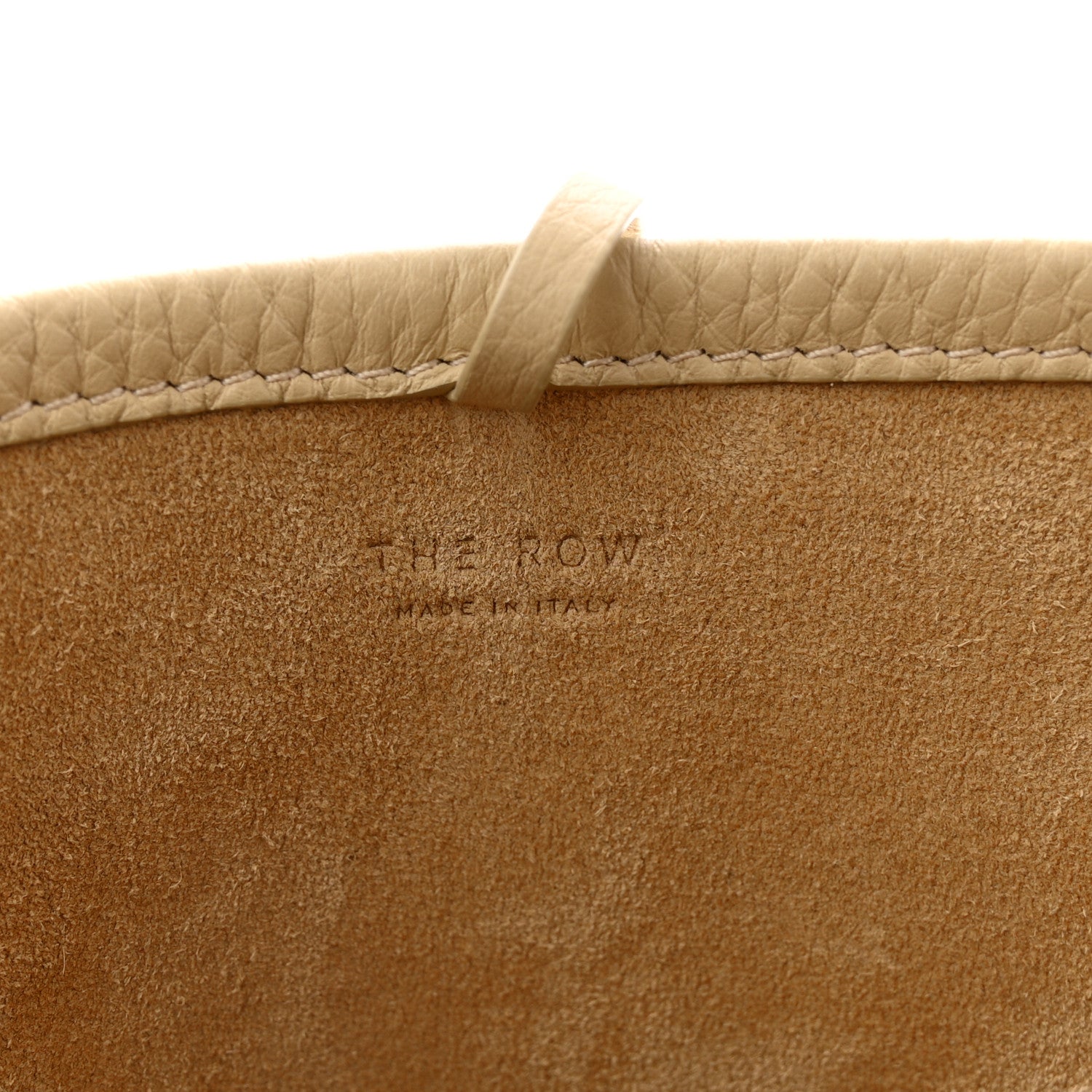 The Row Grained Calfskin Small N/S Park Tote Dark Taupe 6 of 11