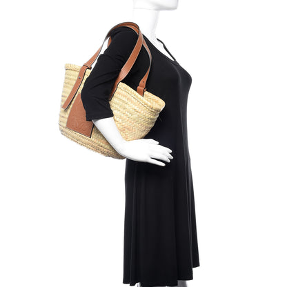 Loewe Raffia Basket Tote Bag Natural Tan 2 of 11