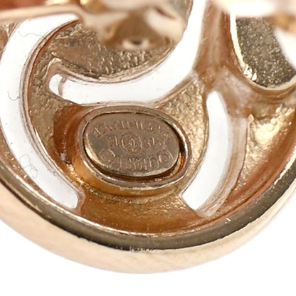 Chanel Resin CC Clip On Earrings Gold 4 of 4