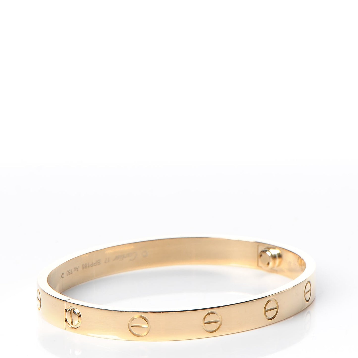 18K Yellow Gold LOVE Bracelet 17