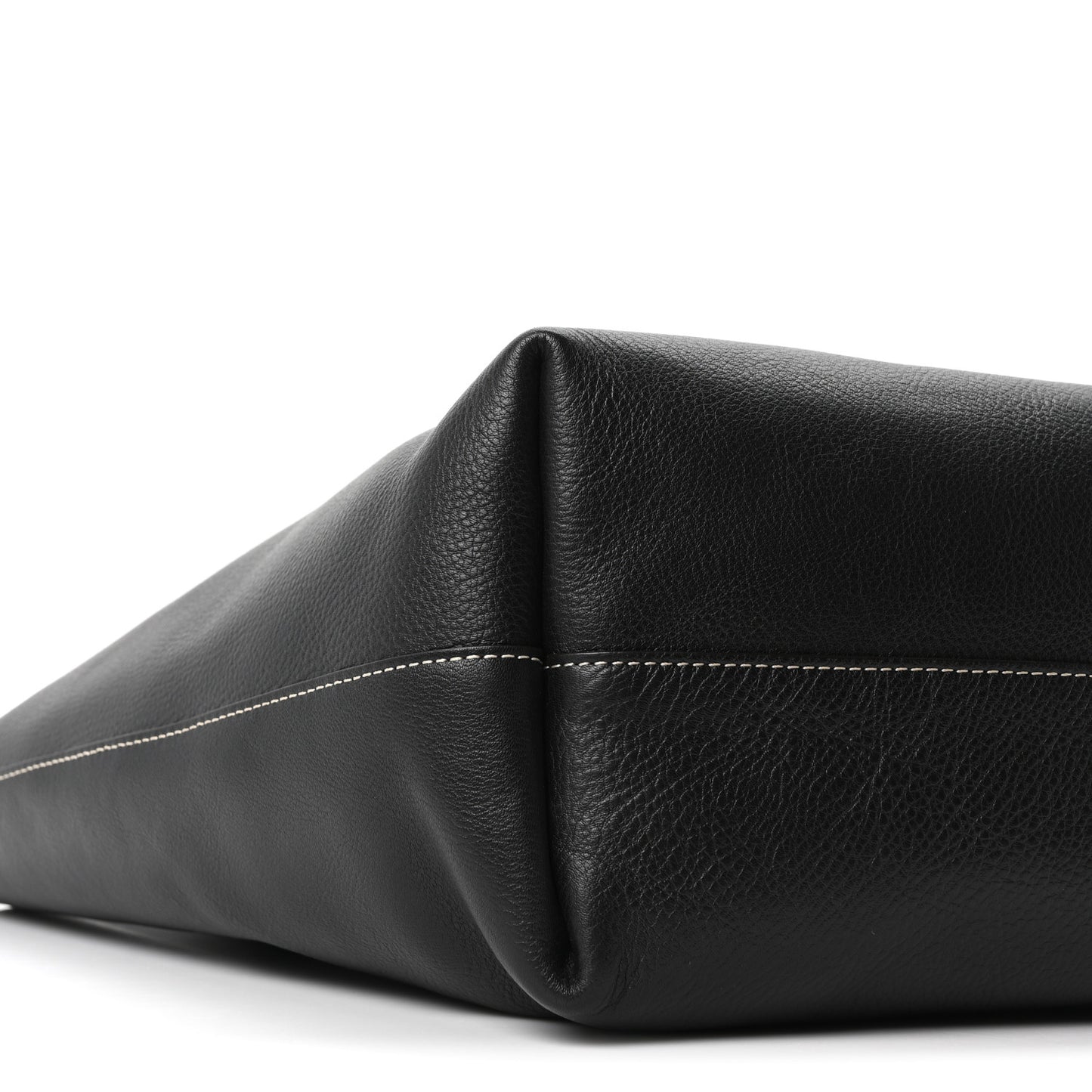 Small Grain Smooth Calfskin Medium Darryl Tote Black