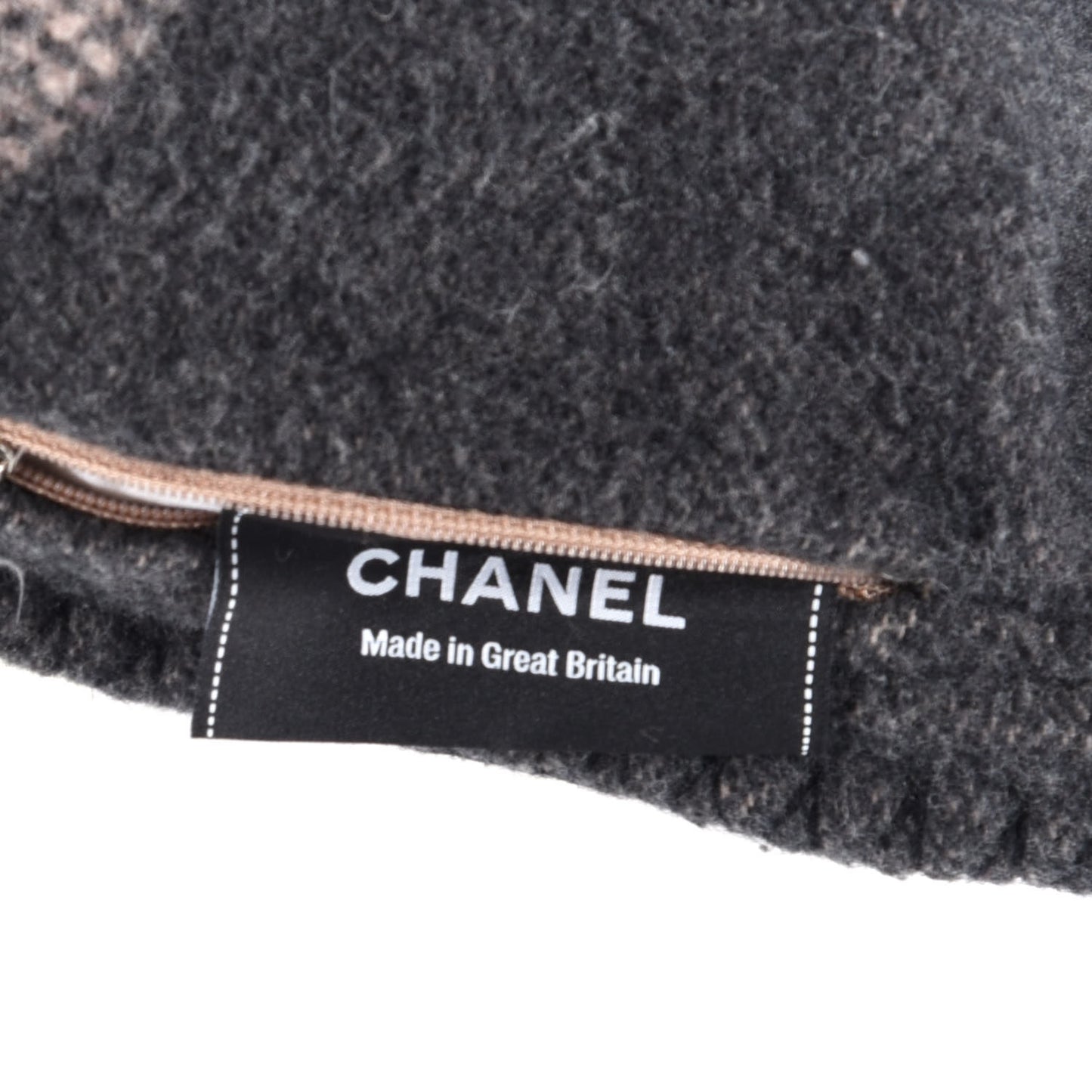 Merino Wool Cashmere CC Pillow Black Pink