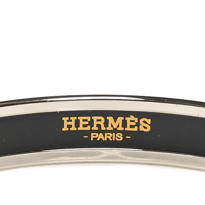 Hermes Enamel Printed Narrow Balcons du Guadalquivir Bracelet 65 Platine 5 of 5