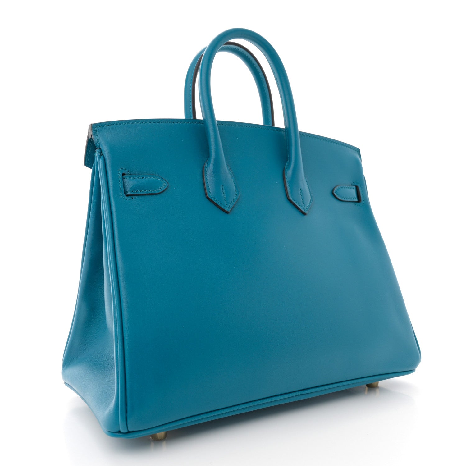 Hermes Tadelakt Birkin 25 Bleu Izmir 3 of 12