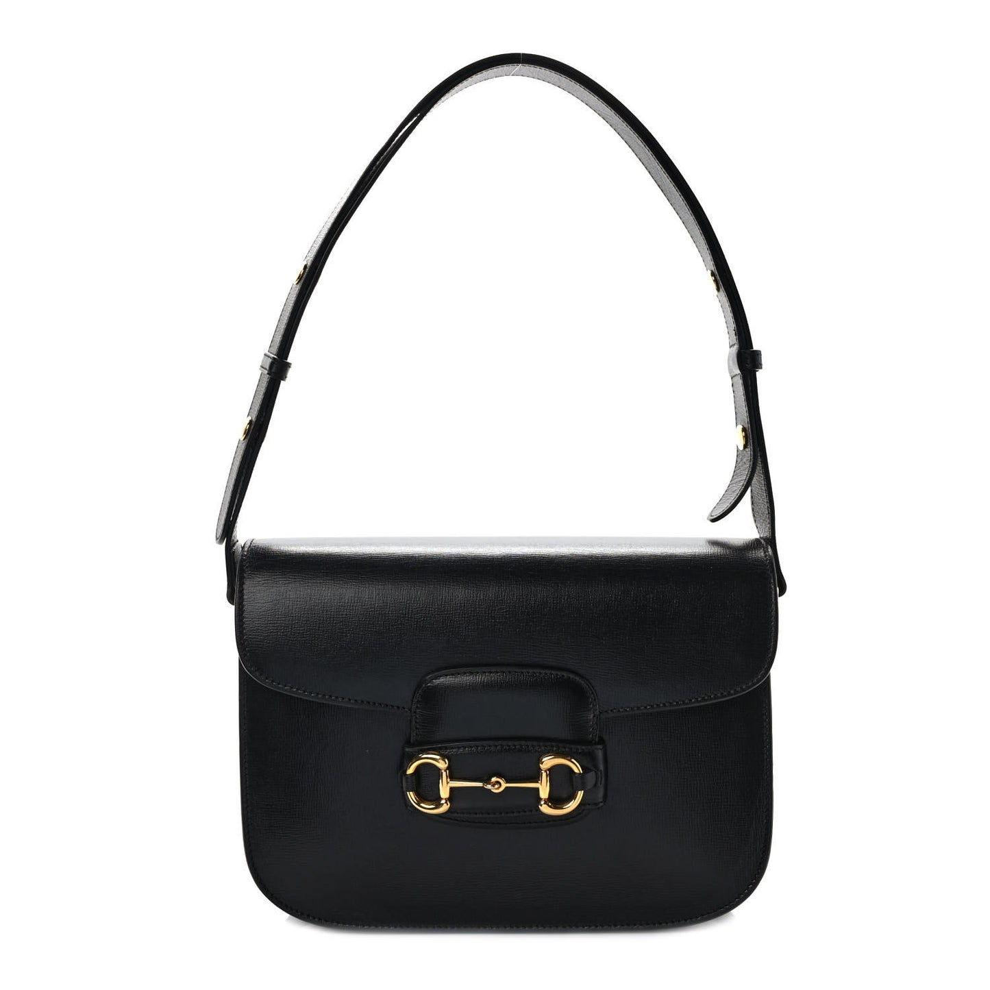 Azalea Calfskin Horsebit 1955 Shoulder Bag Black