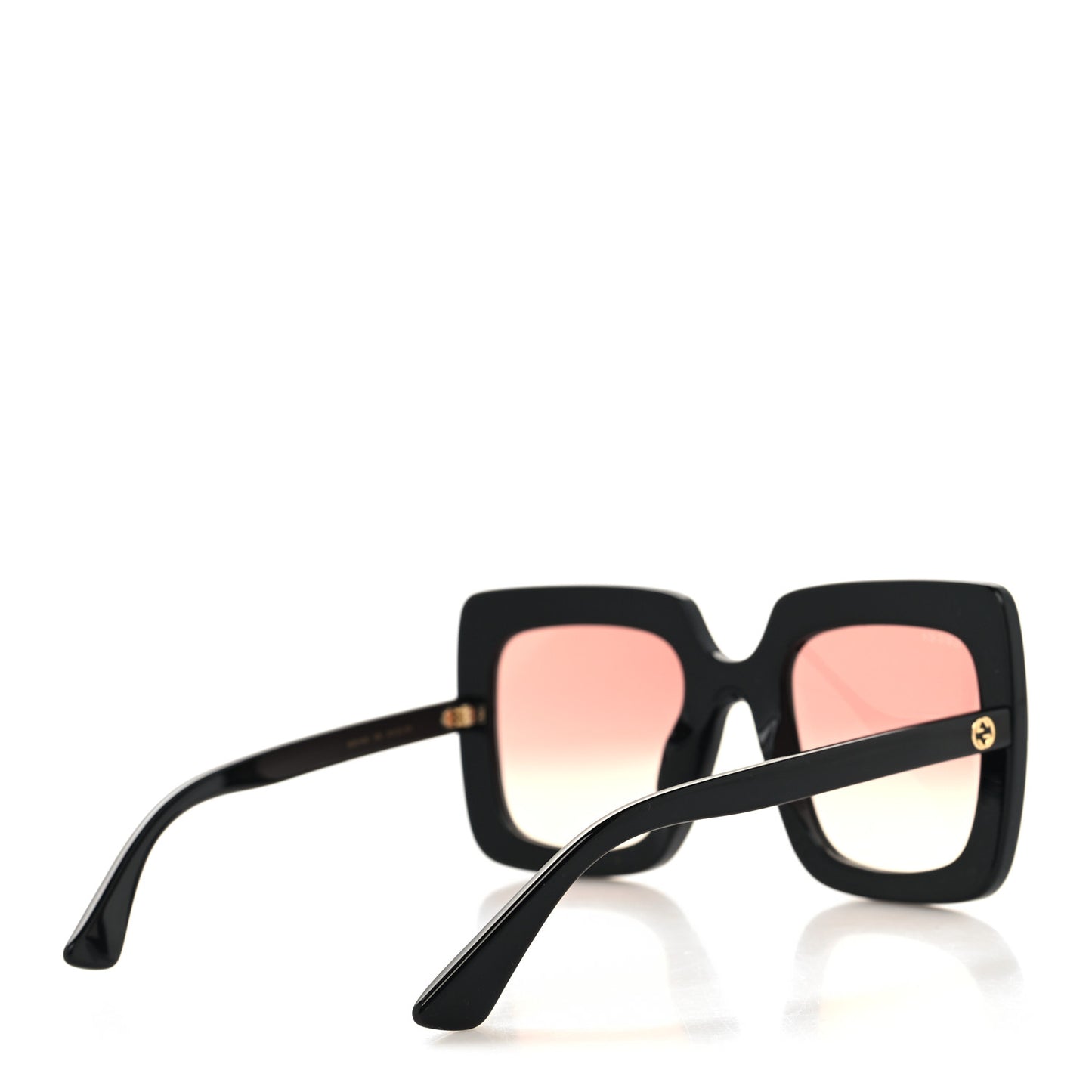 Acetate Crystal Oversize Sunglasses GG0148S Black