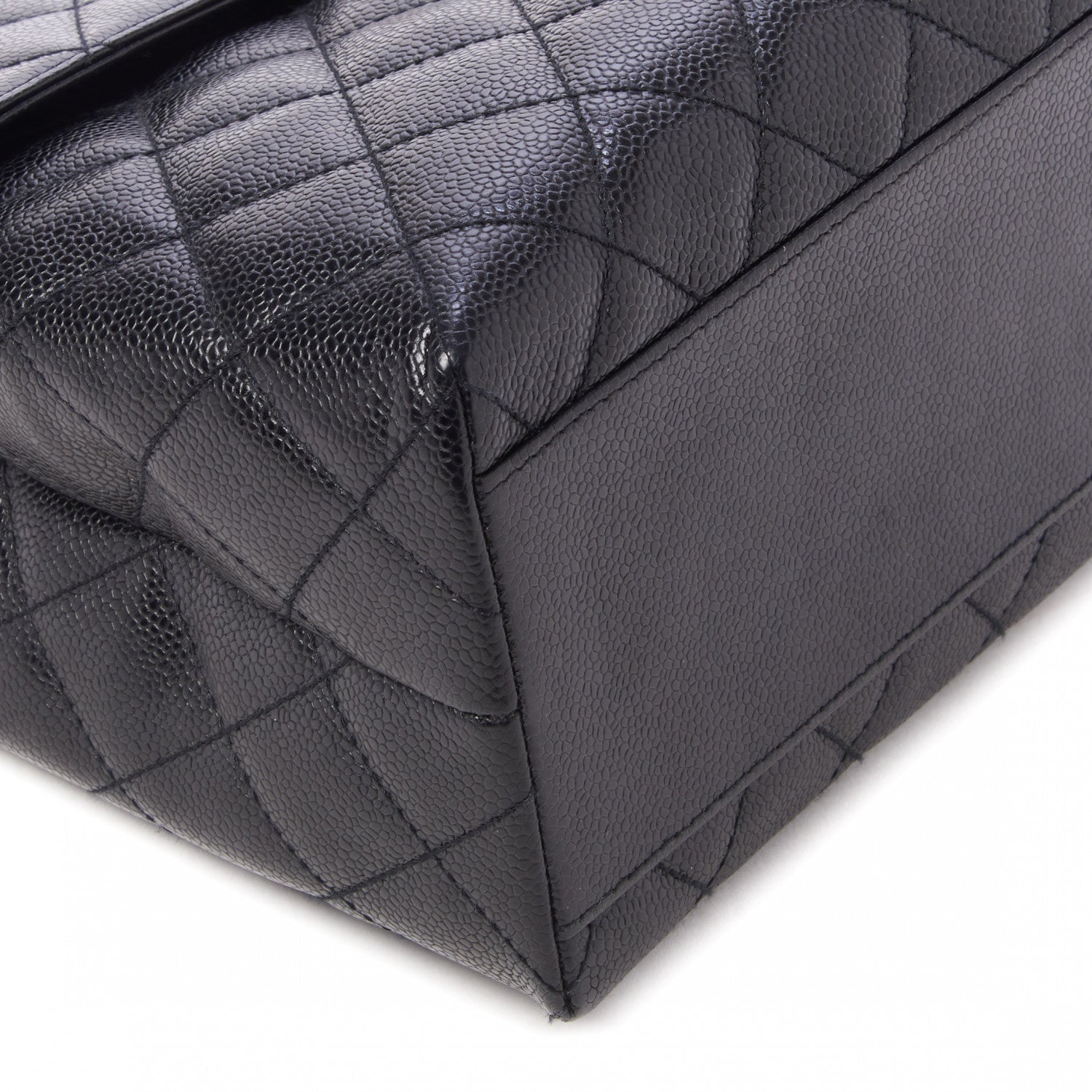 Chanel Caviar Quilted Jumbo Kelly Flap Black 6 of 11