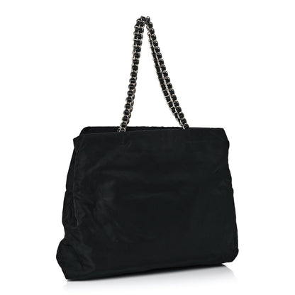 Prada Tessuto Nylon Chain Tote Black 2 of 11
