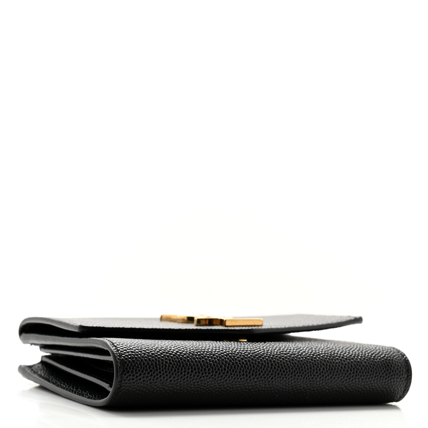 Saint Laurent Grain De Poudre Monogram Bi-Fold Wallet Black 4 of 9