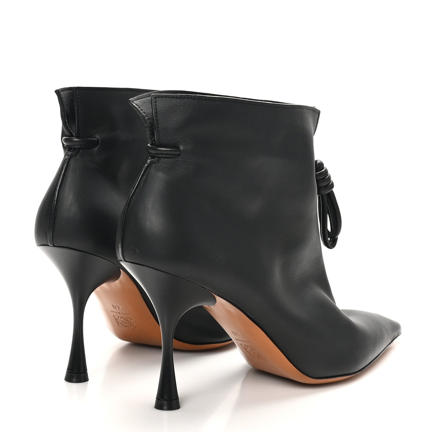 Loewe Calfskin Flamenco Ankle Boots 40 Black 5 of 7