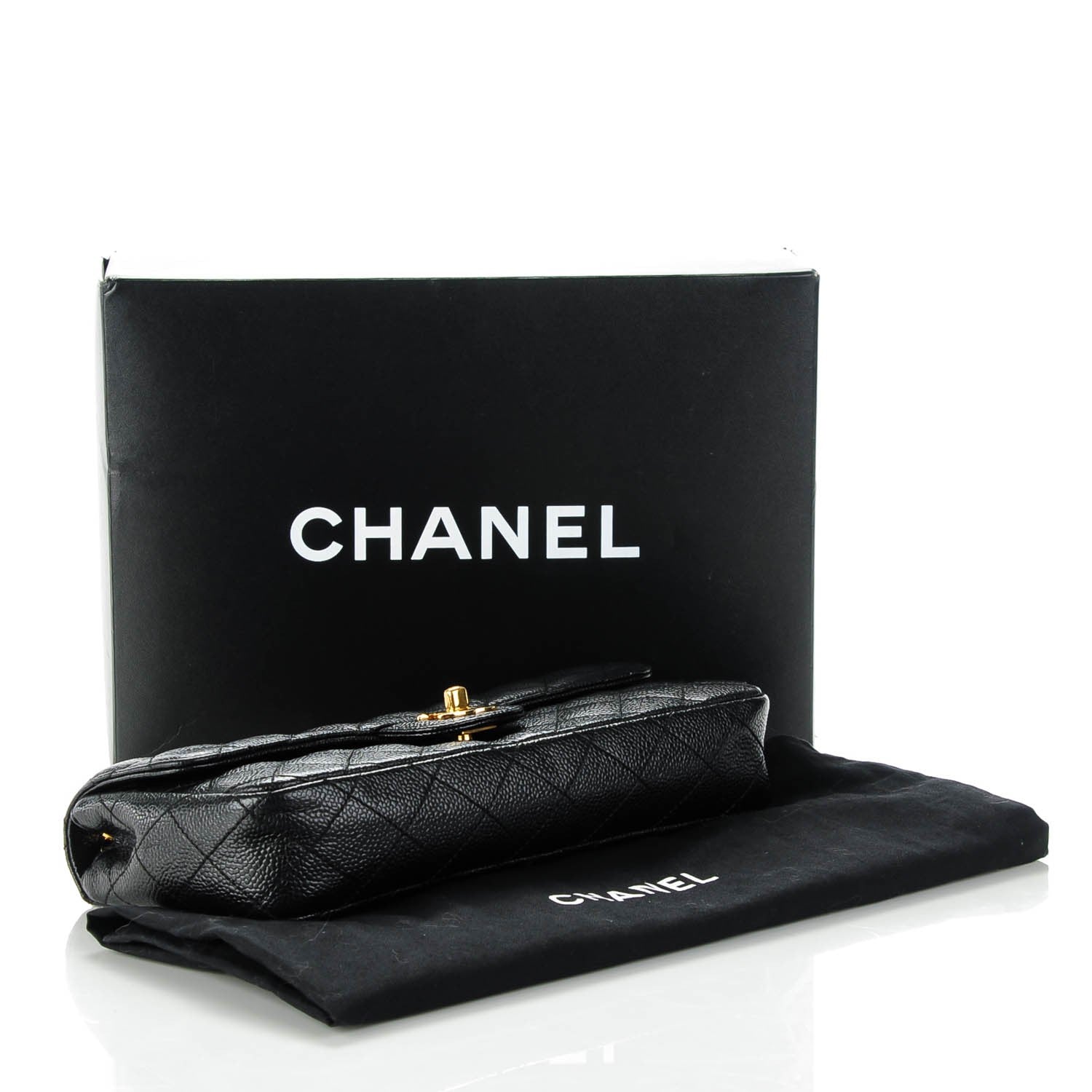 Chanel Caviar Quilted East West Flap Black 7 of 16