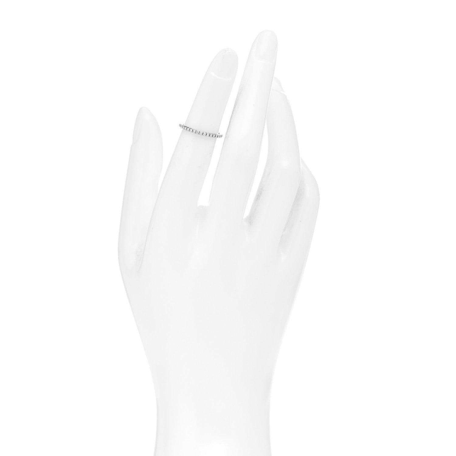 Tiffany 18K White Gold Diamond Metro Band Ring 47 4 2 of 4