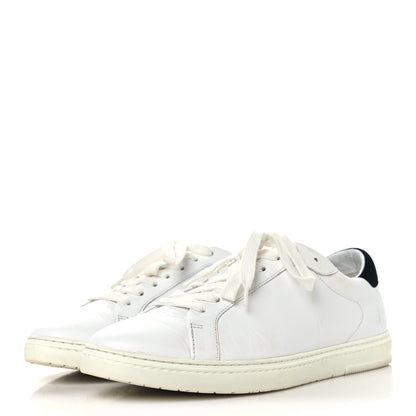 Jimmy Choo Calfskin Suede Mens Kai Sneakers 43 White Black 4 of 8