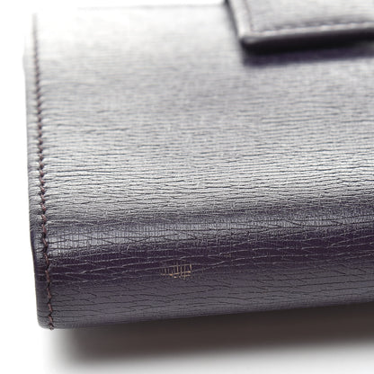 Gucci Calfskin Interlocking G French Flap Wallet Purple 8 of 9