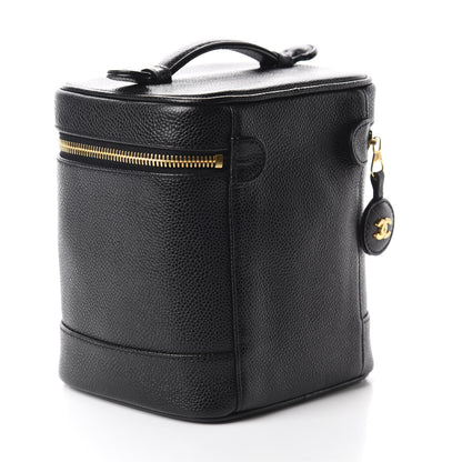Chanel Caviar Vanity Cosmetic Case Black 3 of 8