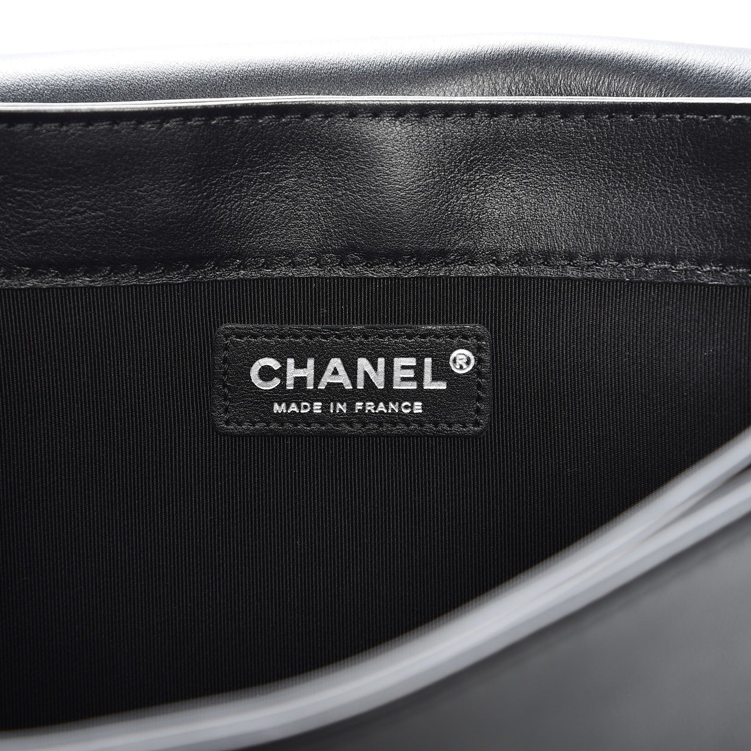 Chanel Calfskin Enchained Medium Boy Flap Black 6 of 7