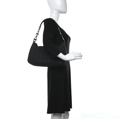 Christian Dior Nylon Cannage Shoulder Bag Black 2 of 12