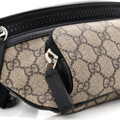 Gucci GG Supreme Monogram Belt Bag Black 10 of 12