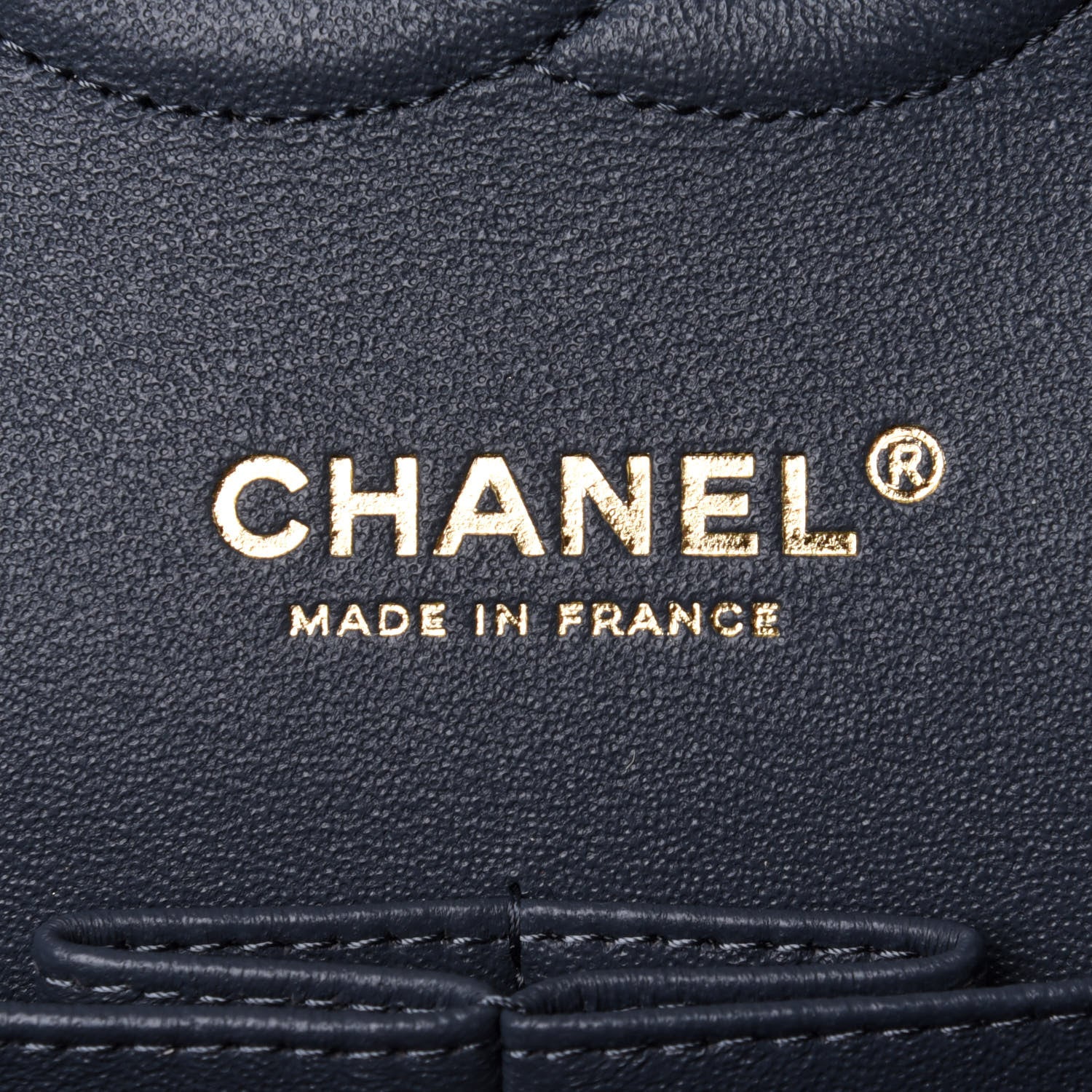 Chanel Caviar Quilted Medium Double Flap Dark Grey 5 of 10