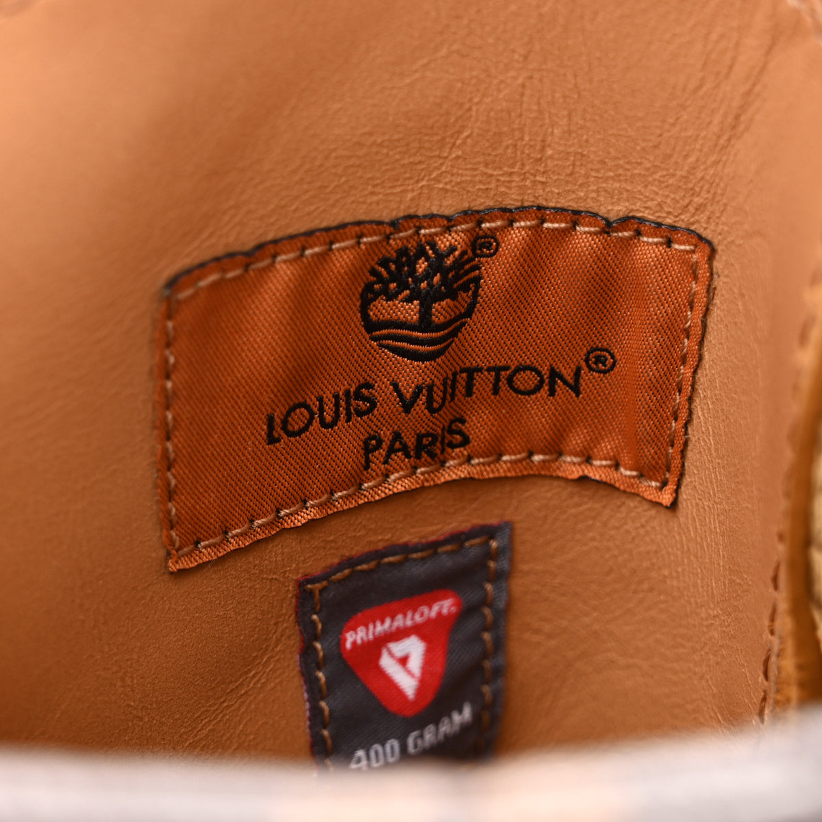 Louis Vuitton X TIMBERLAND Grained Calfskin Monogram Mens Ranger Boots 8.5 Wheat 10 of 12