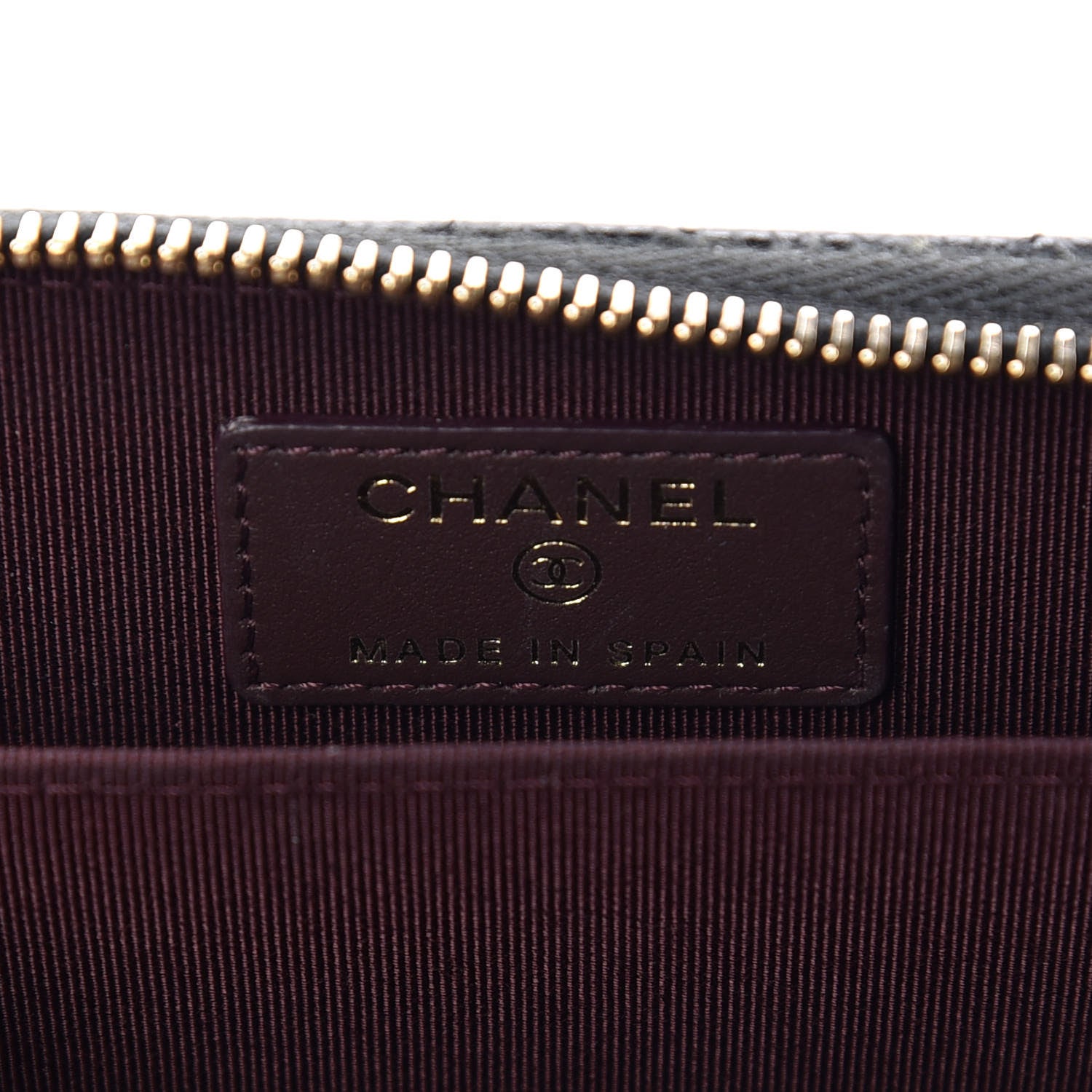 Chanel Caviar Quilted Zip Coin Purse Black 8 of 10