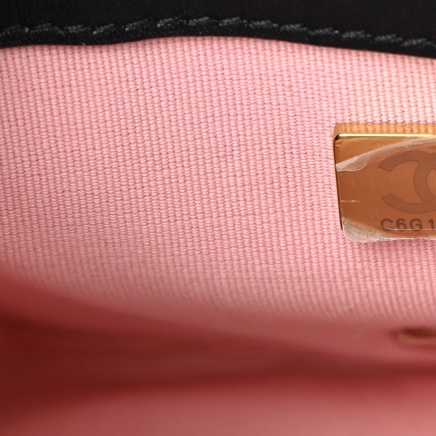 Tweed Braided Calfskin Mini My Own Frame Flap Pink Black