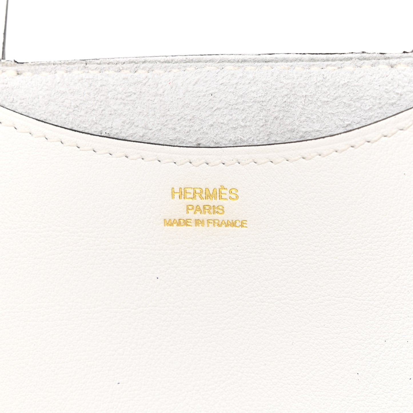 Taurillon Clemence Swift In-The-Loop 18 Bag New White